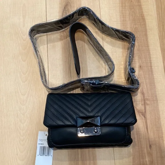 NWT black Aqua Fanny pack/ waist bag - Picture 2 of 8